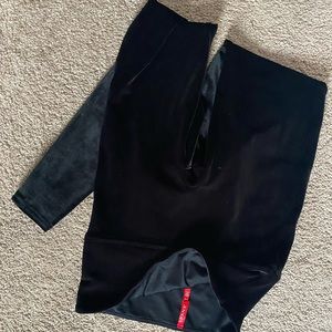 Spanx velvet leggings, black